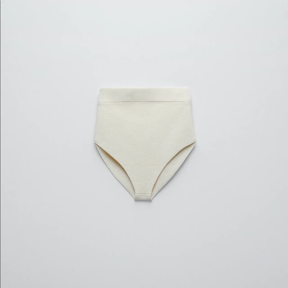 ZARA LIMITED EDITION RIBBED CROP TOP & BOTTOMS - Picture 5 of 13